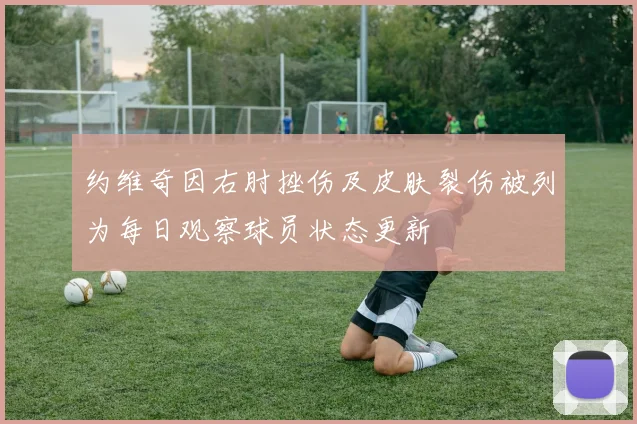 约维奇因右肘挫伤及皮肤裂伤被列为每日观察球员状态更新